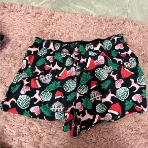PINK Victoria's Secret Black Holiday Graphic Lounge Shorts